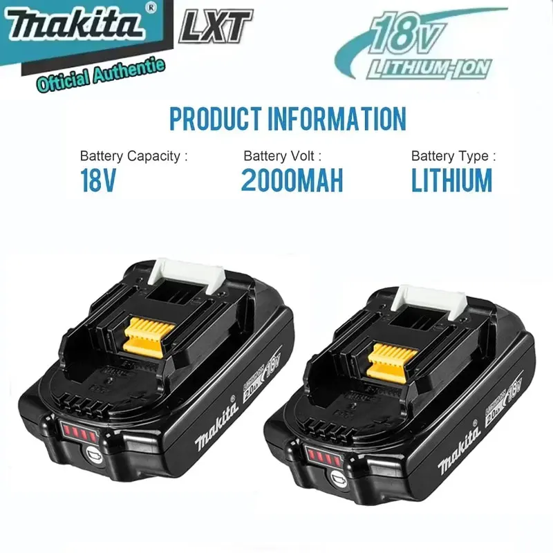 

Economical and practical replacement parts for original Makita 18V 2.0Ah lithium batteries, supporting multiple models