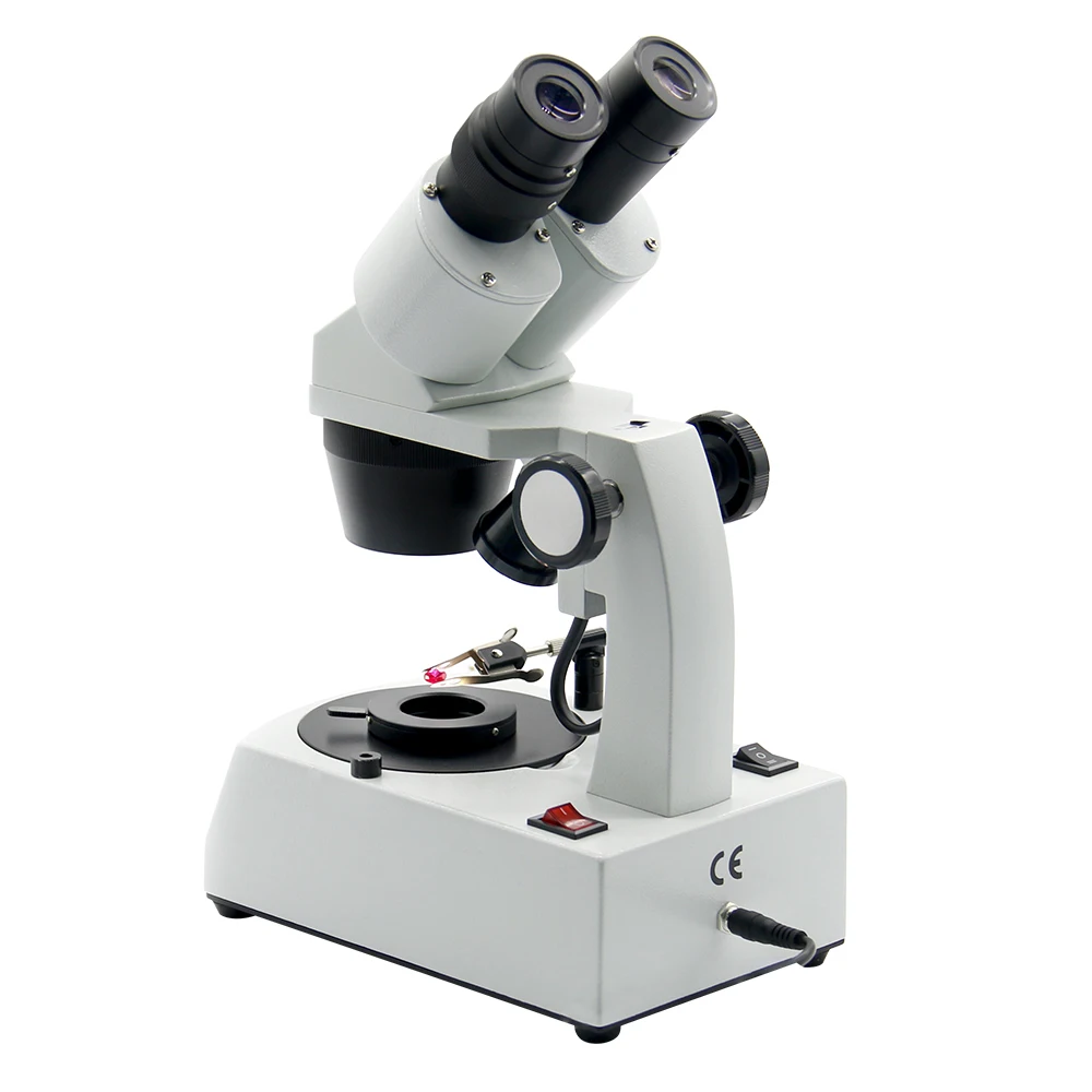 Professional high-quality 2nd generation straight-arm gem microscope with F19 binocular lens