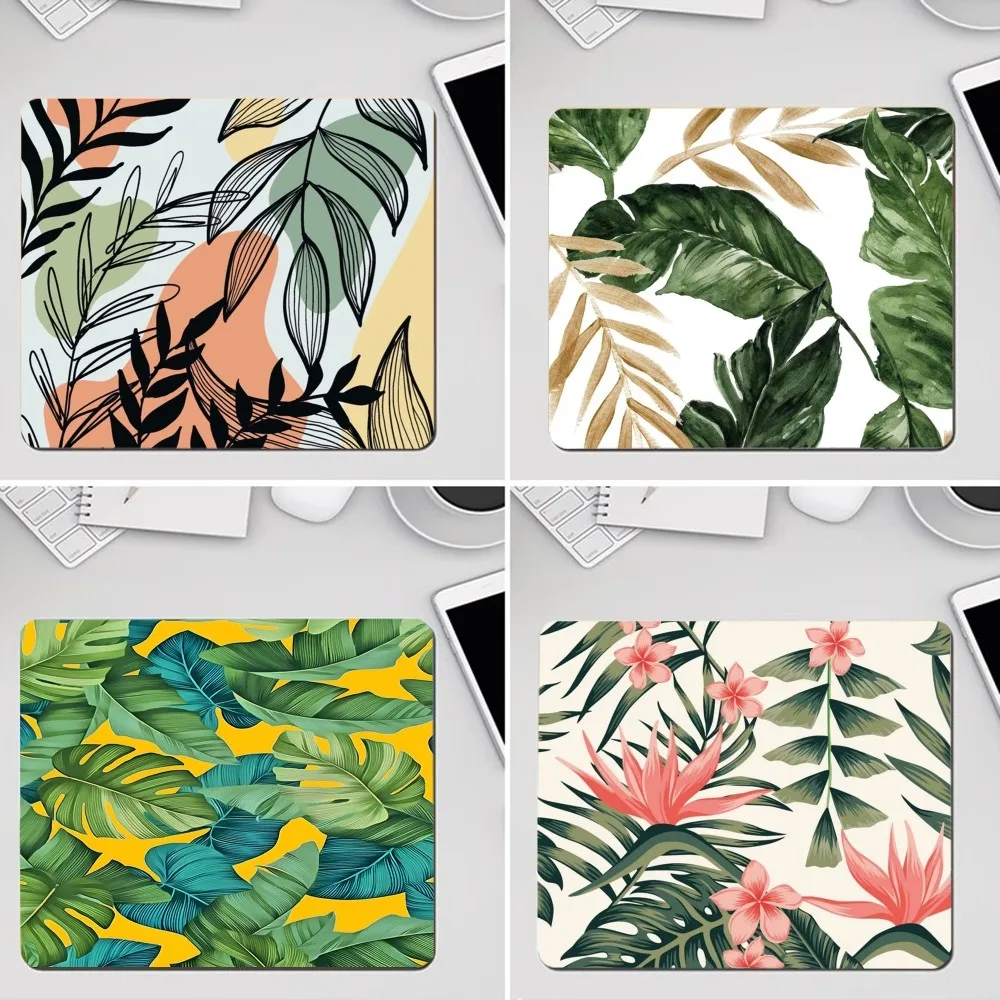 

Palm Tree Leaf Mousepad 25x29cm Small Gaming Mouse Pad Gamer Desk Mat Keyboard Pad Decoration Mause Pad Office Desk Accessories