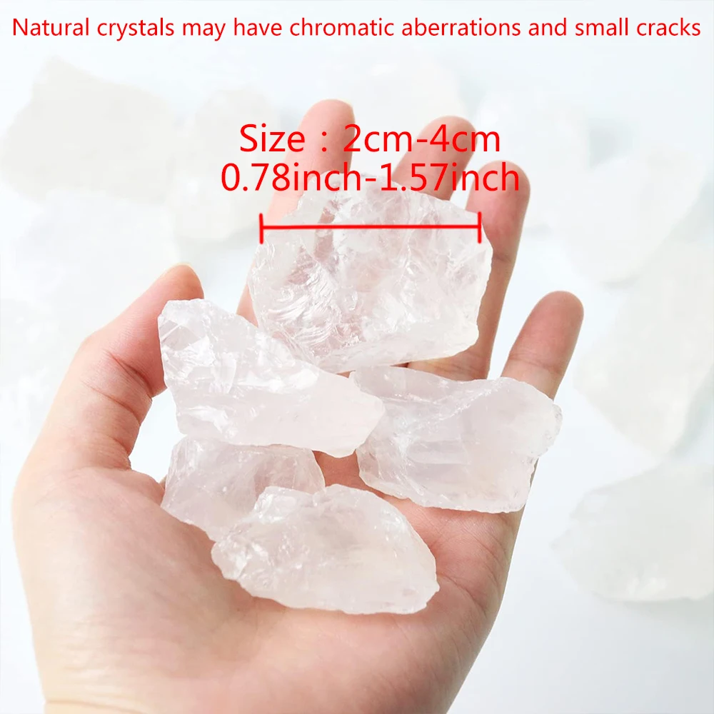 Raw White Crystal Misty Pure White Unique Visual Noise-Reduction Niche Healing Collectible