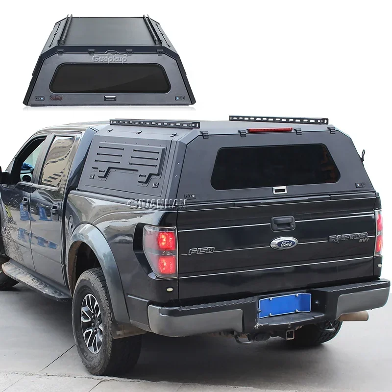 Truck Aluminum Waterproof Jeep Gladiator Canopy Hardtop Camper Ranger Canopies For Ford F150 Toyota Tacoma