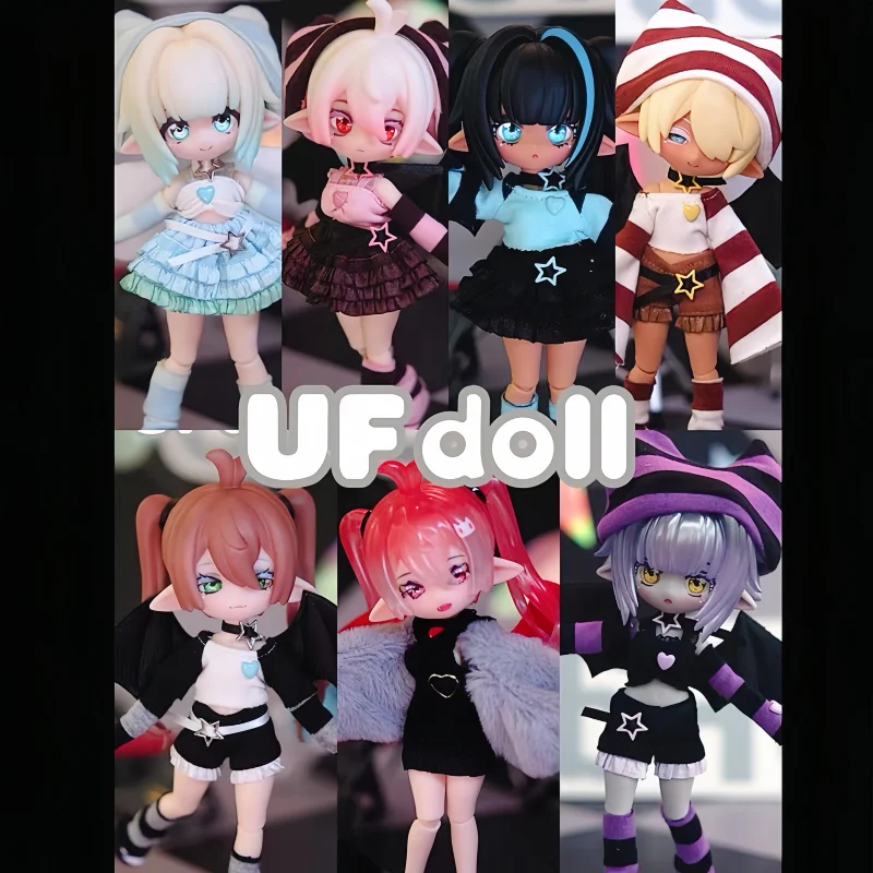 

2024 New Ufdoll Doremi Band Bjd Serie Anime Action Figure Model Decoration 1/12 Bjd Movable Joint Collection Change Clothes Doll