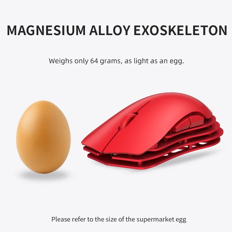 Mouse Bluetooth Ajazz M259 Mouse wireless USB 2.4G Mouse da gioco a tre modalità Paw3395 Accessori da gioco leggeri 8K Laptop Pc Office