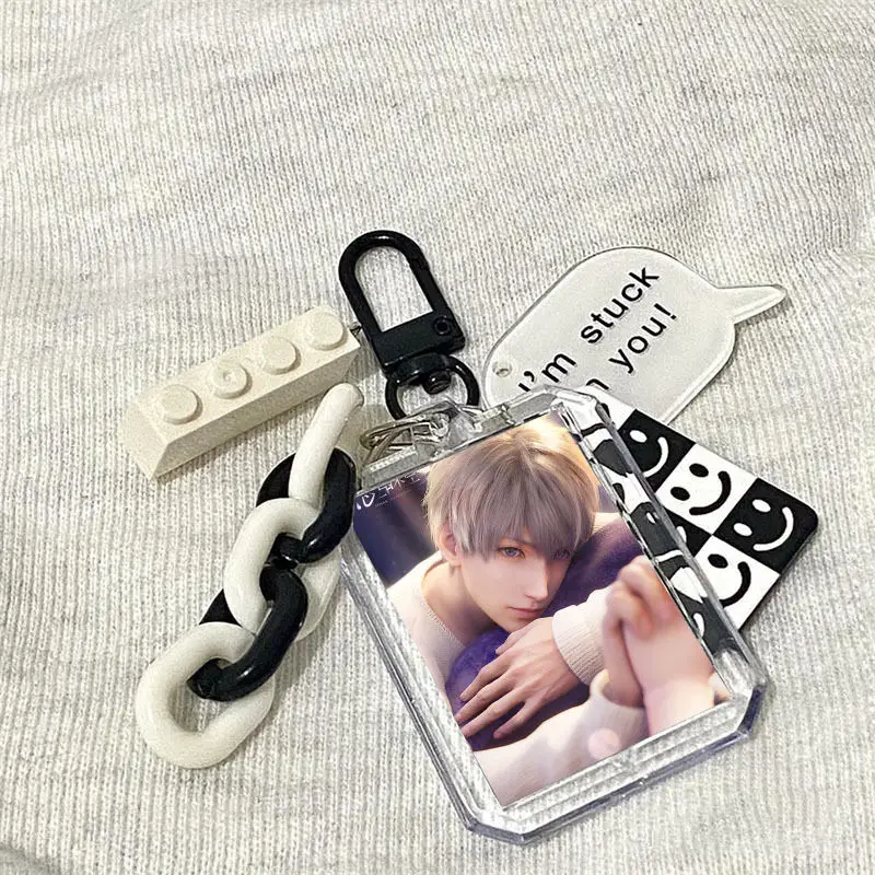

Anime Love and Deepspace Zayne Xavier Rafayel Cosplay Cartoon Keychain Keyring Pendant Bag Accessories Pendant
