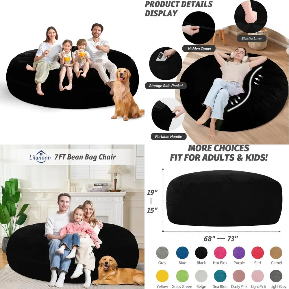 Large 7FT Velvet Me… - image