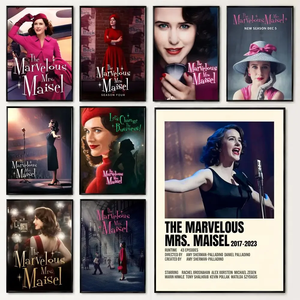 The Marvelous Mrs Maisel HD poster black and white simple home decoration suitable for living room bedroom corridor and gift
