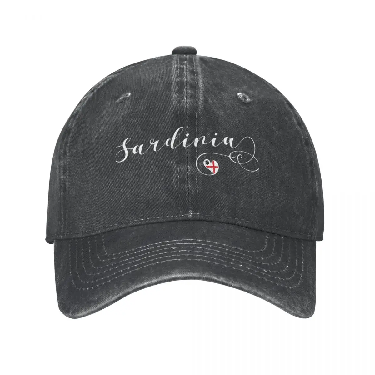 Heart Sardinia Flag, I Love Sardinia, Italy, Sardìgna Cowboy Hat Snapback Cap Kids Hat Luxury Woman Men's