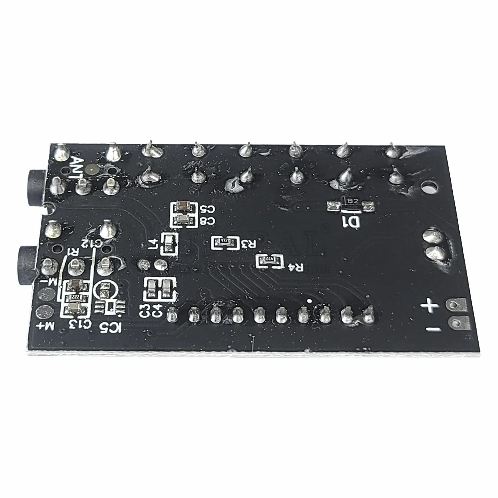 FM Stereo Transmitter Board Module Transmitting Wireless Audio Transmission Frequency 78MHz to 108MHz with LCD Display Antenna