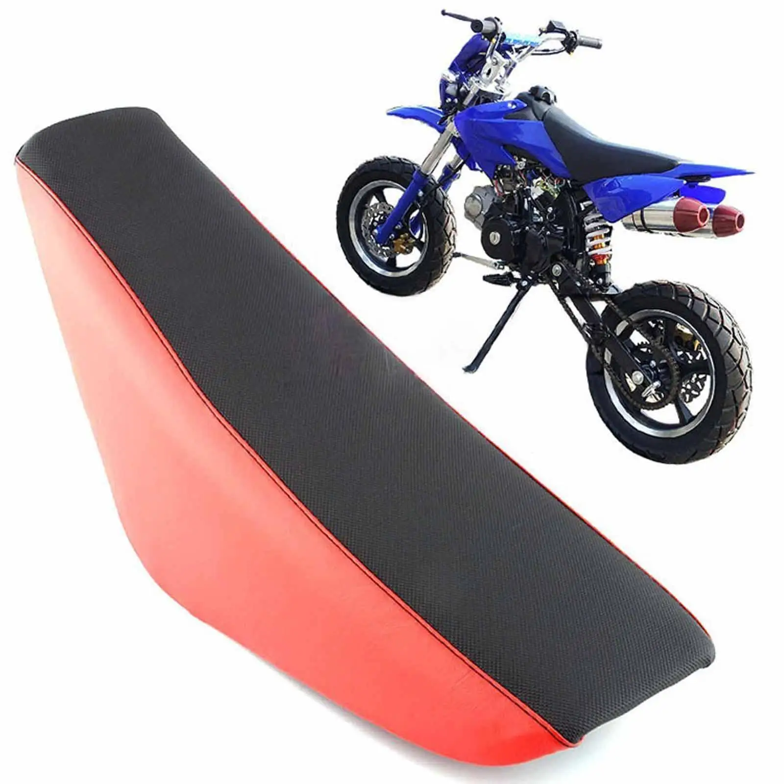 Motocross Motorbike Saddle Breathable Long Ride Comfort for CRF50 110cc 125cc 140cc Adult Dirt Bike Outdoor Travel
