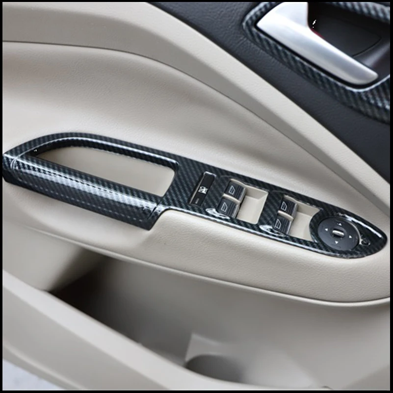 

Car Styling For Ford Escape 2013-2019 Kuga Door Window Lift Control Switch Cover Moulding Trim Decoration Auto Parts Accessories