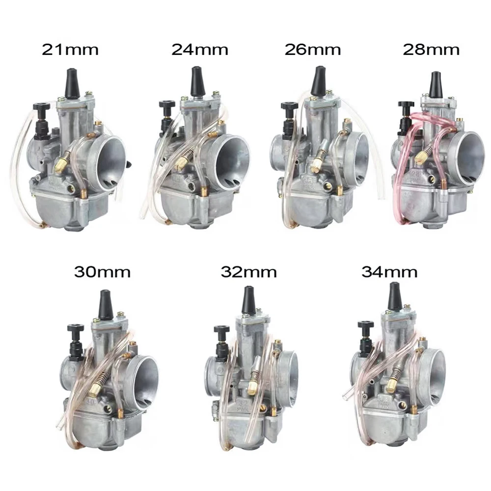 Universal PWK 21 24 26 28 30 32 34 2T 4T Motorcycle Carburetor With Power Jet For Yamaha For Mikuni Koso For ATV