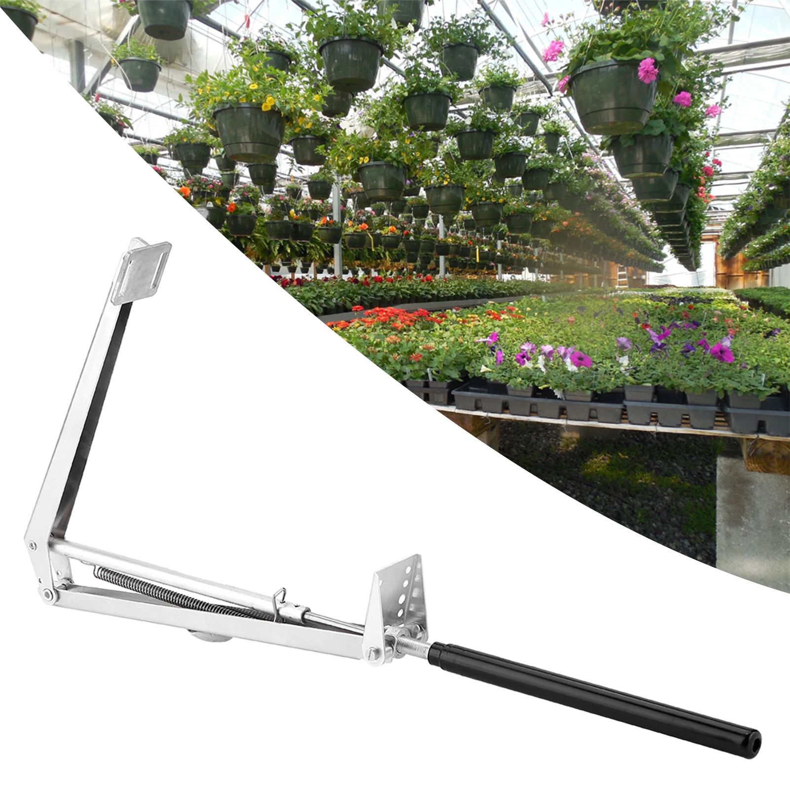 1PC Single Spring Greenhouses Automatic Ventilation Temperature Control Greenhouse Window Openers