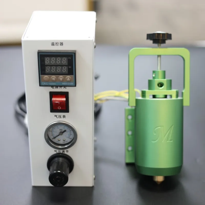 220V Electronic Industry Desktop Automatic PUR 30ML Hot Melt Glue Dispenser Hot Melt Adhesive Heating Nozzle 4