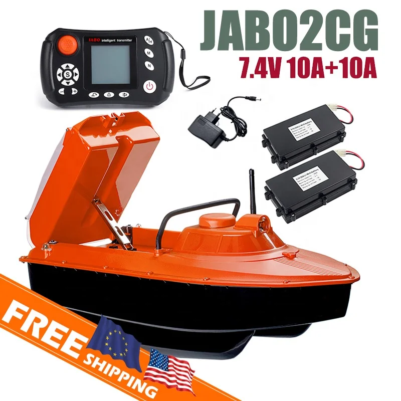 Европа Германия Оранжевый JABO 2 2CG 7,4V10A Сонар с двумя литиевыми батареями GPS Эхолот для ловли карпа Радиоуправляемая приманка Лодка Европа Германия Оранжевый JABO 2 2CG 7,4V10A Сонар с двумя литиевыми батареями GPS Эхолот для ловли карпа Радиоуправляемая приманка Лодка