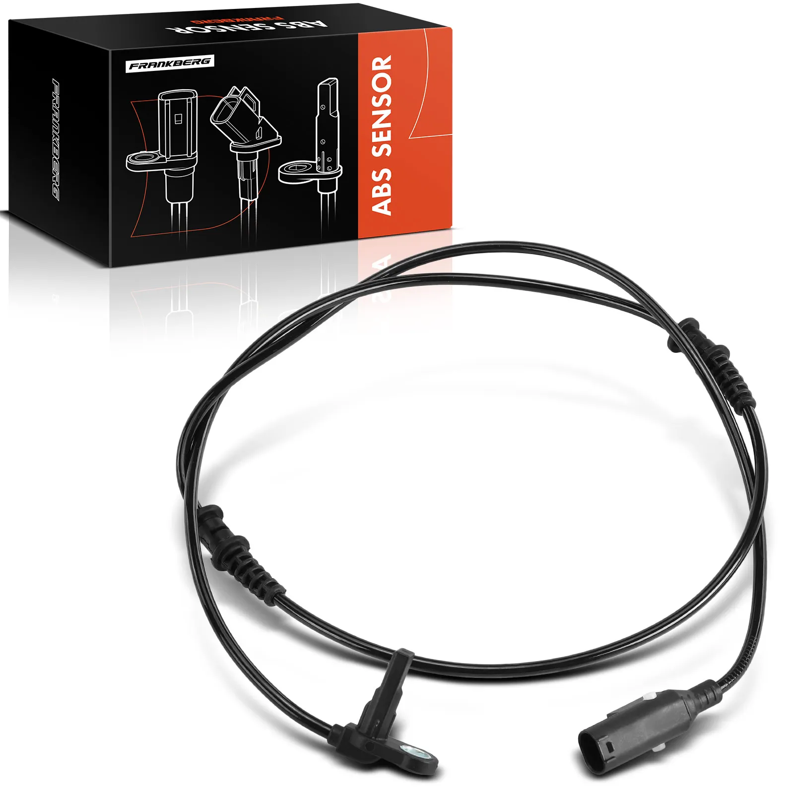 Frankberg 1x ABS Sensor Vorderachse Links Rechts für Mercedes-Benz Sprinter 3,5-T B906 Bus Kasten 2.2L 2.1L 2006-2018 4479053402