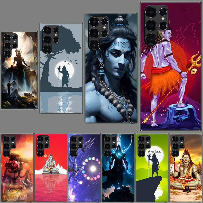 Lord Shiva Hindu God Buddha India Clear Case for Samsung Galaxy S24 S22 Ultra S23 S21 S20 FE Capa Phone Cover S10 S9 S8 Plus S10