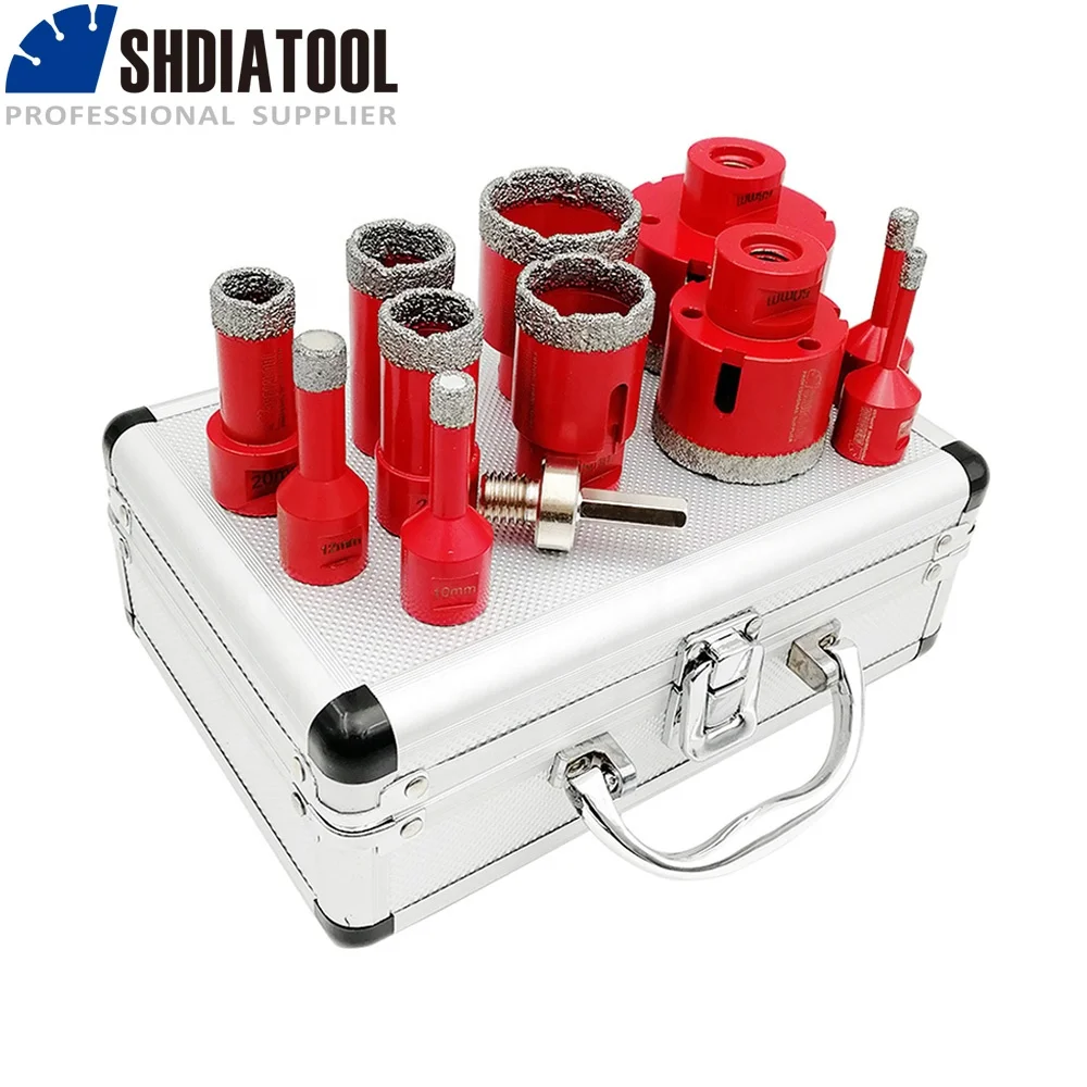 SHDIATOOL 6/8/10/12/16/20/25/30/35/45/55/68/100MM diamond drill bit set tile hole saw concrete drill bit masonry granite marble