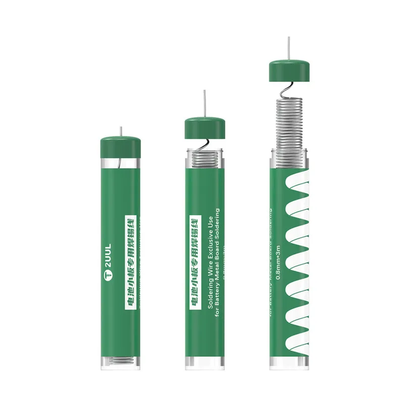 2UUL SC39 Soldering Wire for Mobile Phone Battery Metal Board  0.8mm*3m No Need Spot Soldering Machine Welding Tin Line