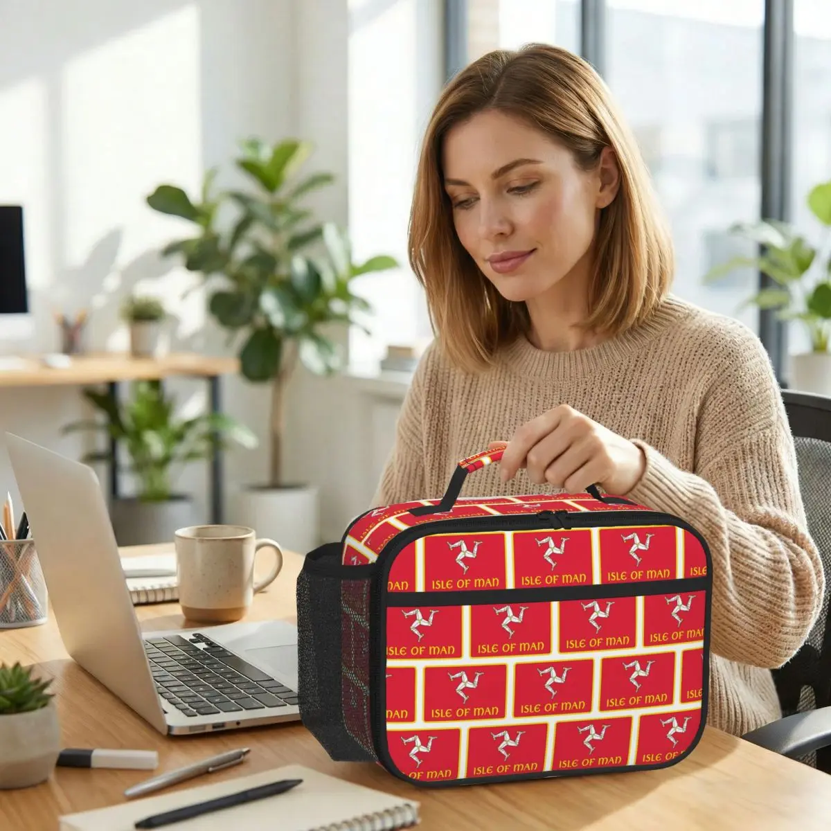 Isle Of Man Motorcycle Racing Insulated Lunch Bag for Women Office Cooler Thermal Food Box Tote Leakproof Lunch Boxes Container