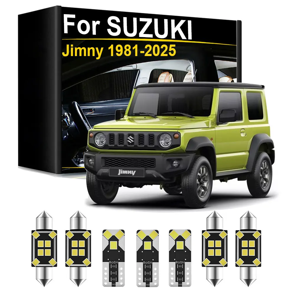 Interior LED Light Kit For Suzuki Jimny 1981- 2007 2008 2009 2010 2011 2012 2013 2014 2015 2016 2017 2018 2019 2020 2021 2022