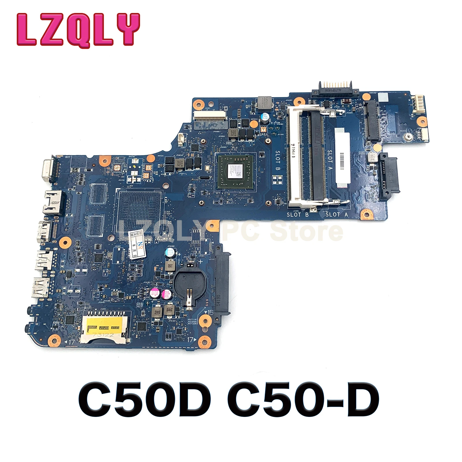 

For Toshiba Satellite C50 C50D C50-D Laptop Motherboard H000062940 PT10AN DSC MB Main Board With CPU Onboard Full Test