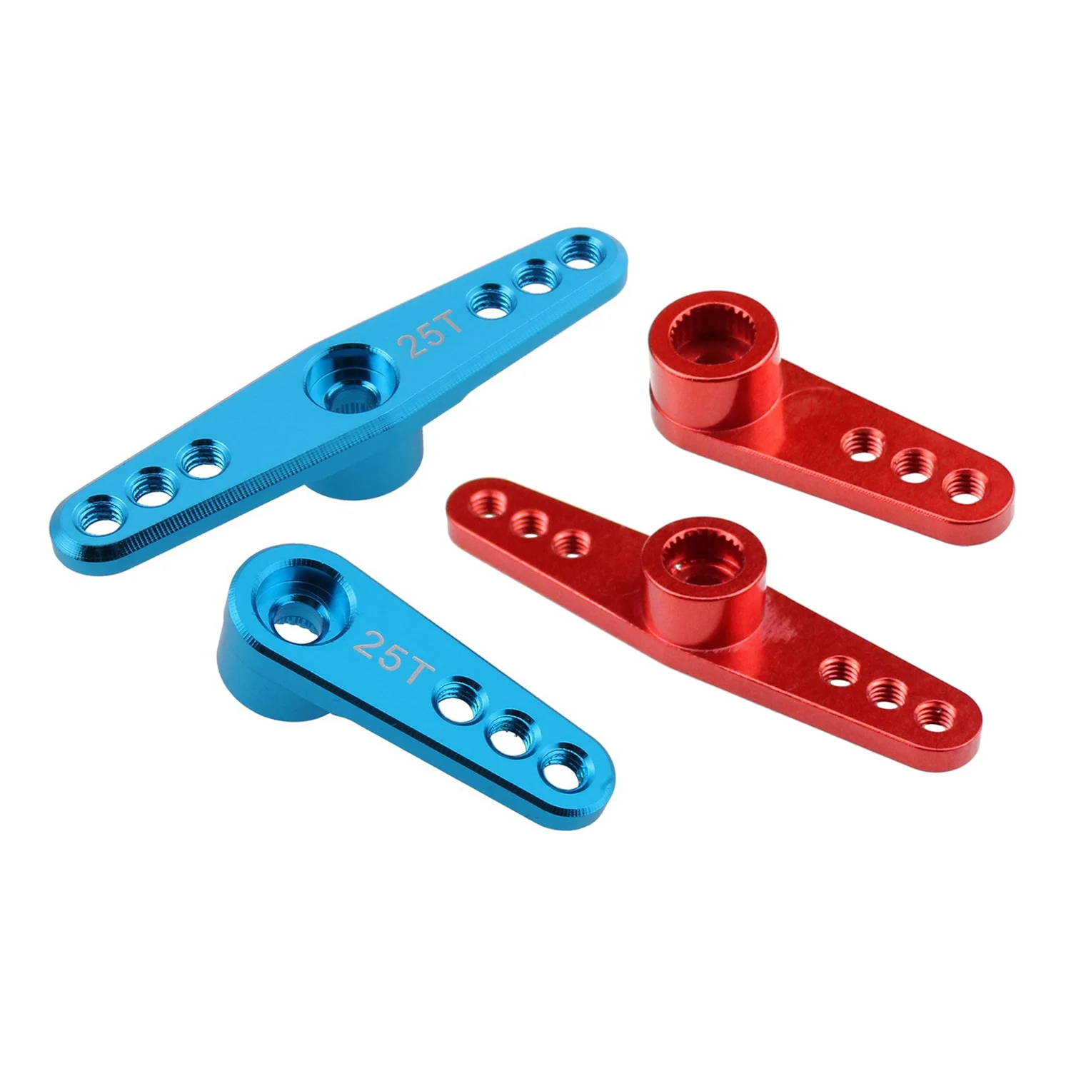 

ABWE-2Set 25T Алюминиевый RC сервопривод для Futaba Savox Xcore HL HSP HD Power RC инструменты, красный и синий