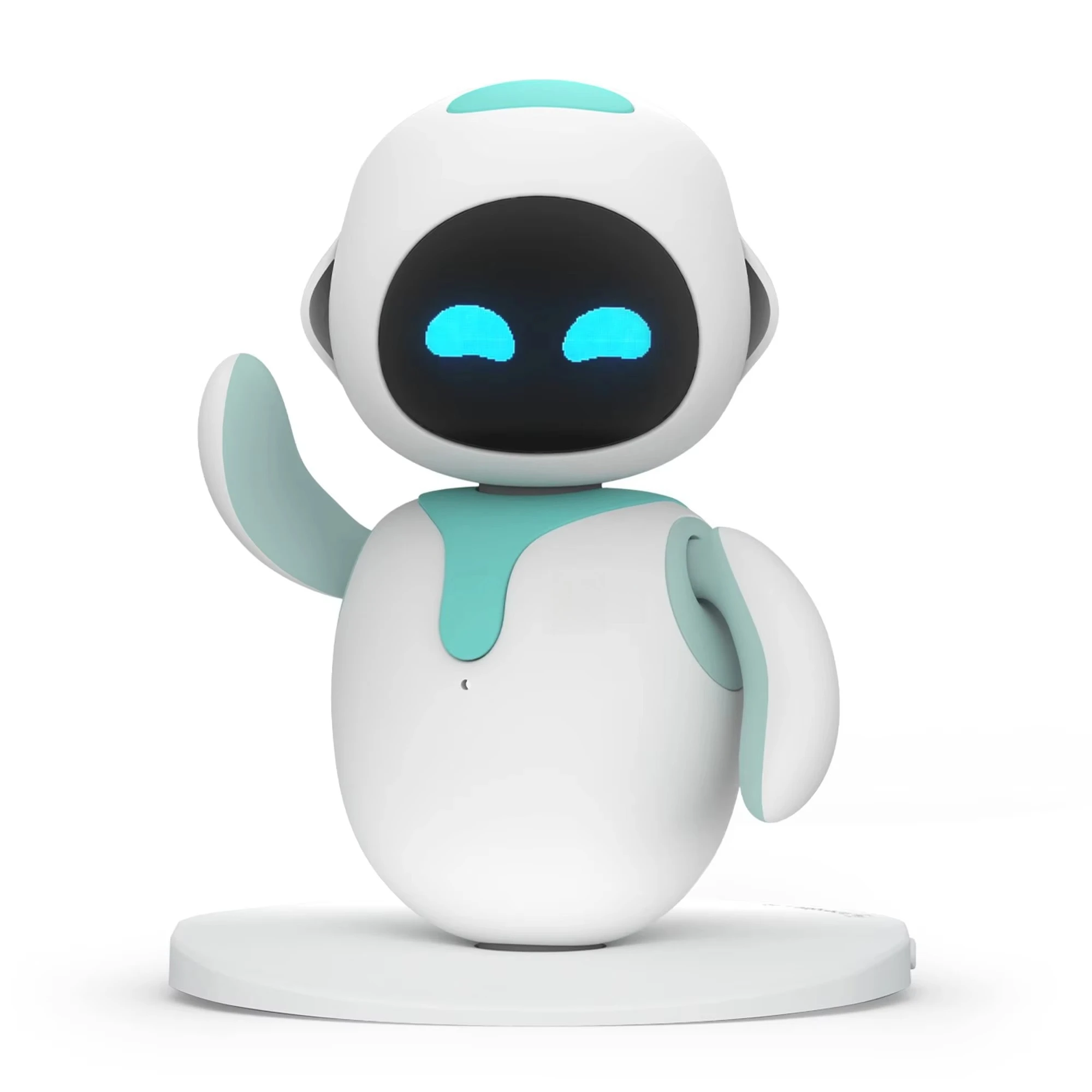 Stock Pink Emo Robot Toy Cute Smart Companion Pet Plastic Chassis Kit 1:8 Scale Christmas Gifts Immediate Delivery
