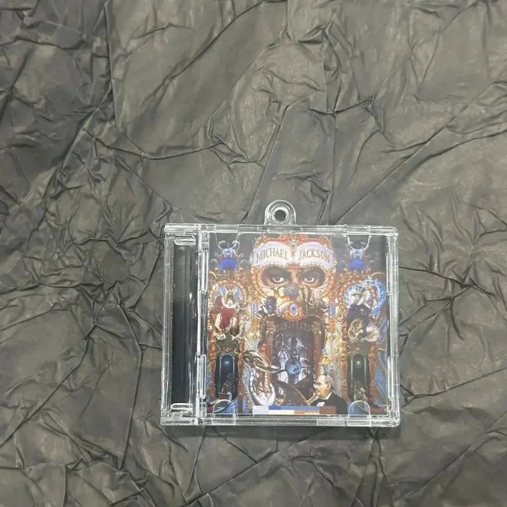Michael Jackson Mini CD Keychain 6PCS MJ Fans English Replica Playable Classic Music Memorabilia Gift Free Shipping