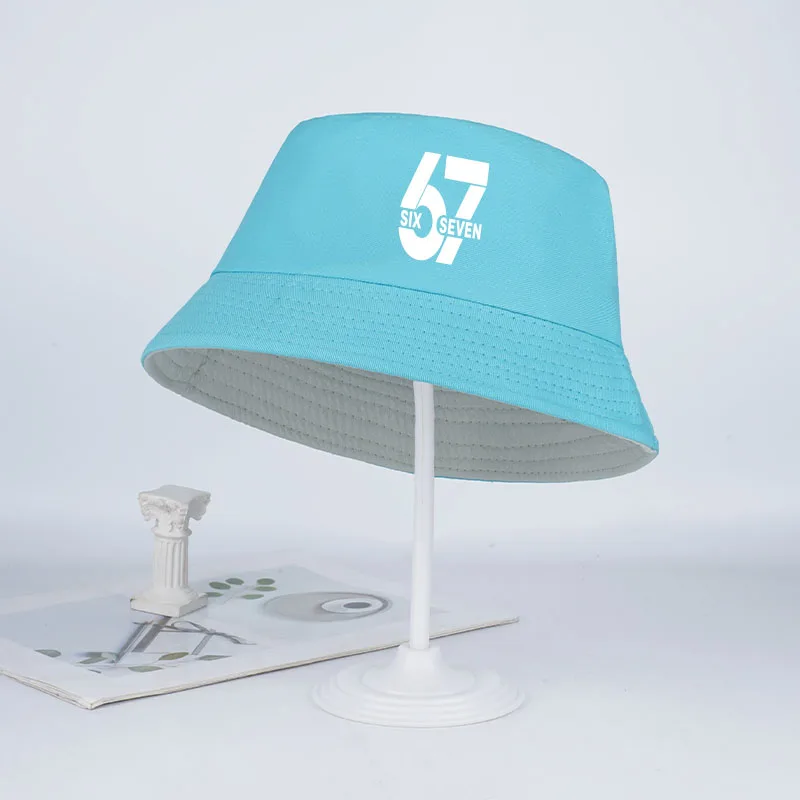 67 Digital Print Fisherman's Hat for Children Ages 2–6: Simple and Stylish SIX SEVEN Patterned Sun Hat—Perfect Gift for Kids view 4