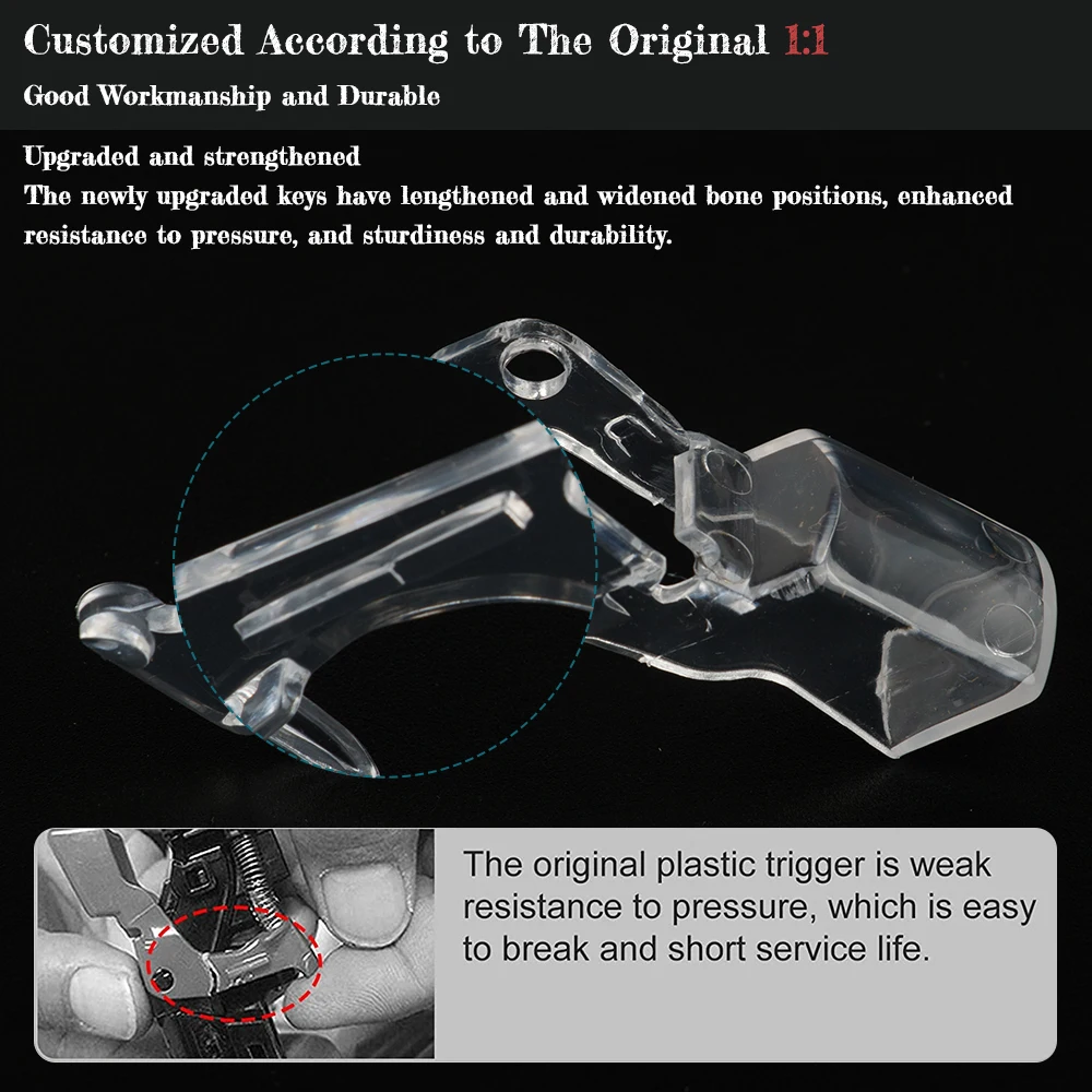 Transparent Trigger Switch for Dyson V10 V11 SV12 SV14 Vacuum Cleaner — Upgraded Duty Reinforced Power Button Repair Part