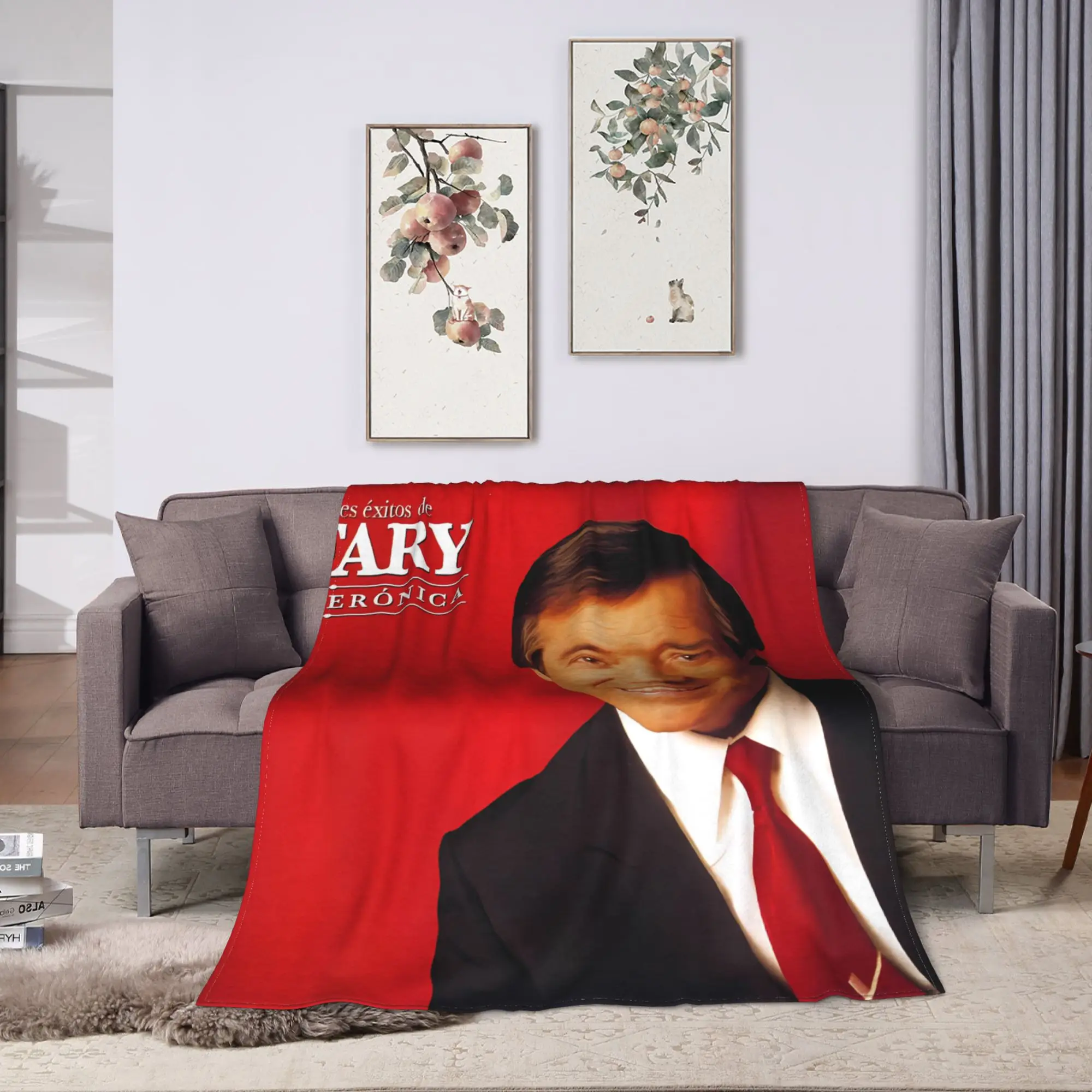 El Fary La Mandanga Poster Blanket  Warm Pattern Plush Throw Blanket For Bedroom Picnic Flannel Bedspread Bed Cover