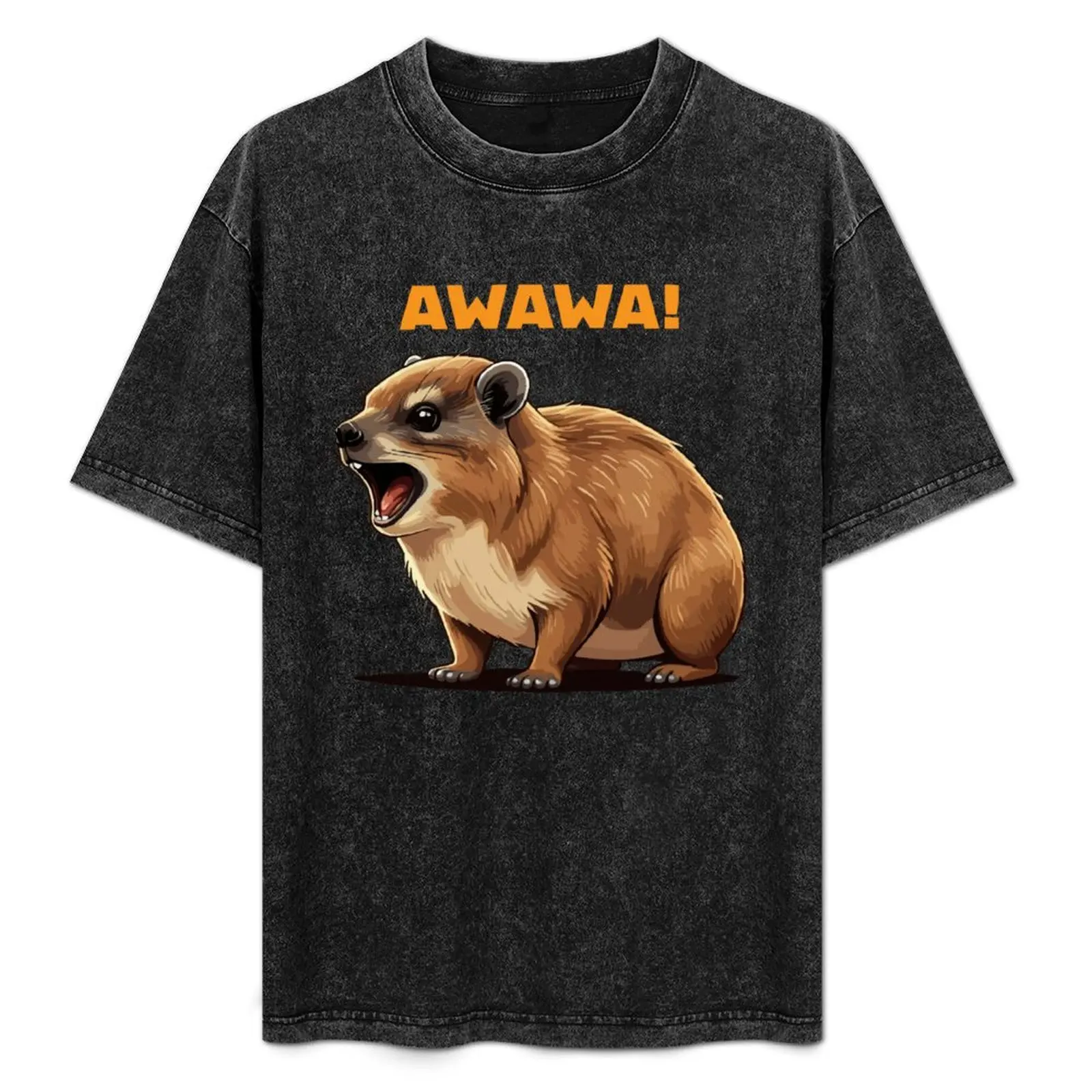 Rock Hyrax Lover Awawa Funny Groundhog Dassi T-Shirt anime figures summer tops men clothes