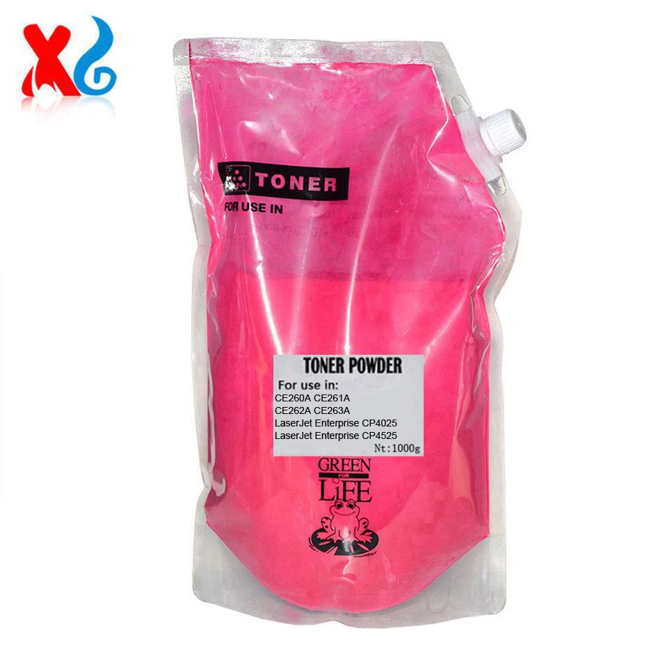 1000g Universal Refill Toner Powder For HP LaserJet Enterprise CP4025 CP4525 CE260A CE261A CE262A CE263A Color Toner