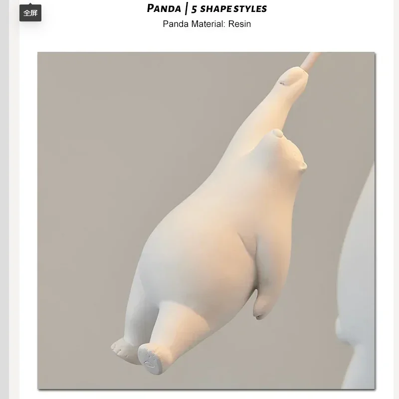 

Cartoon Bear Nordic Resin Modern Led Ceiling Lamp Fixtures For Kids Room Bedroom Children's Study Decoration Warm Lighting
