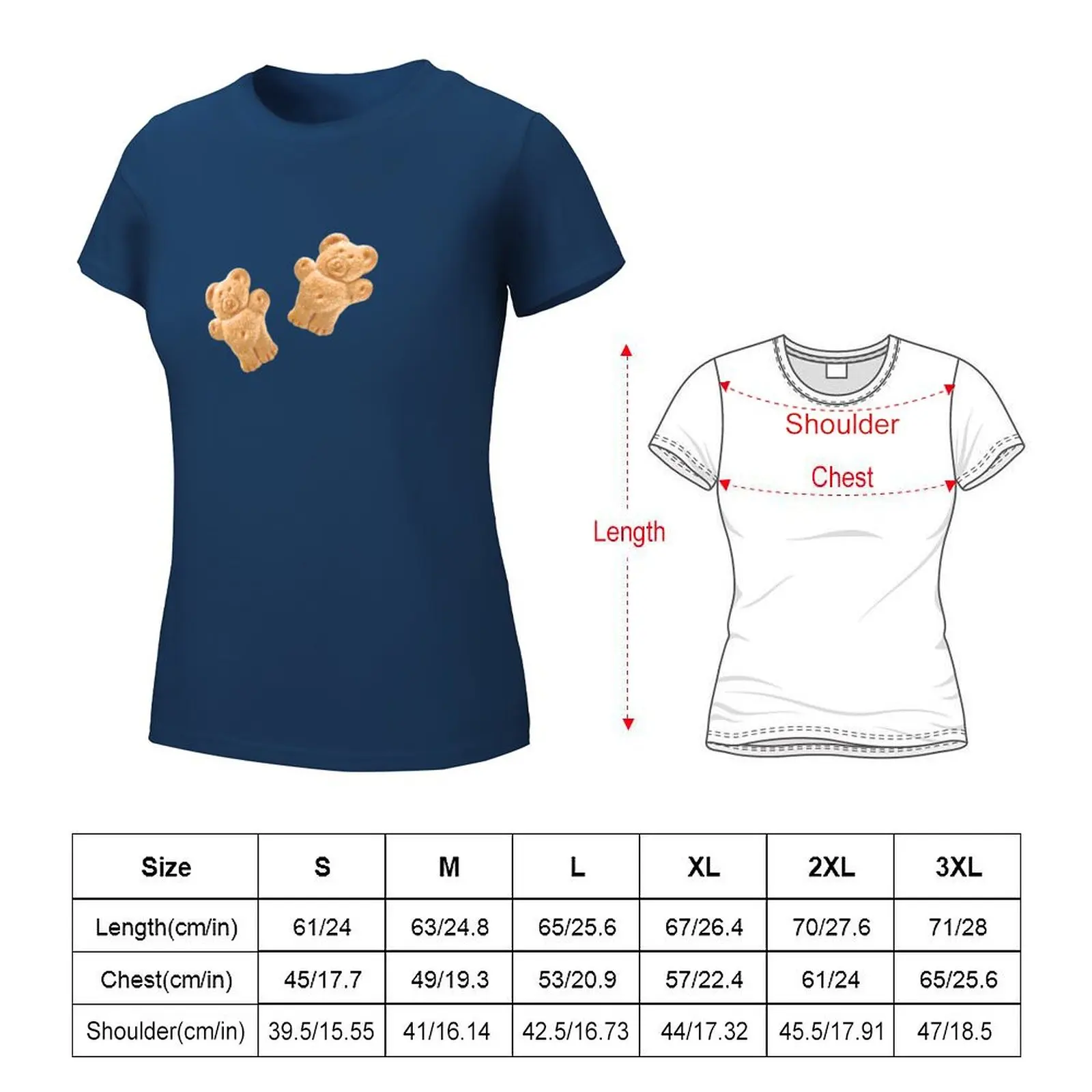 Teddy-Bars Chocolate Delicia Biscuits Greatest Taste T-shirt tees summer top funny t shirts for Women