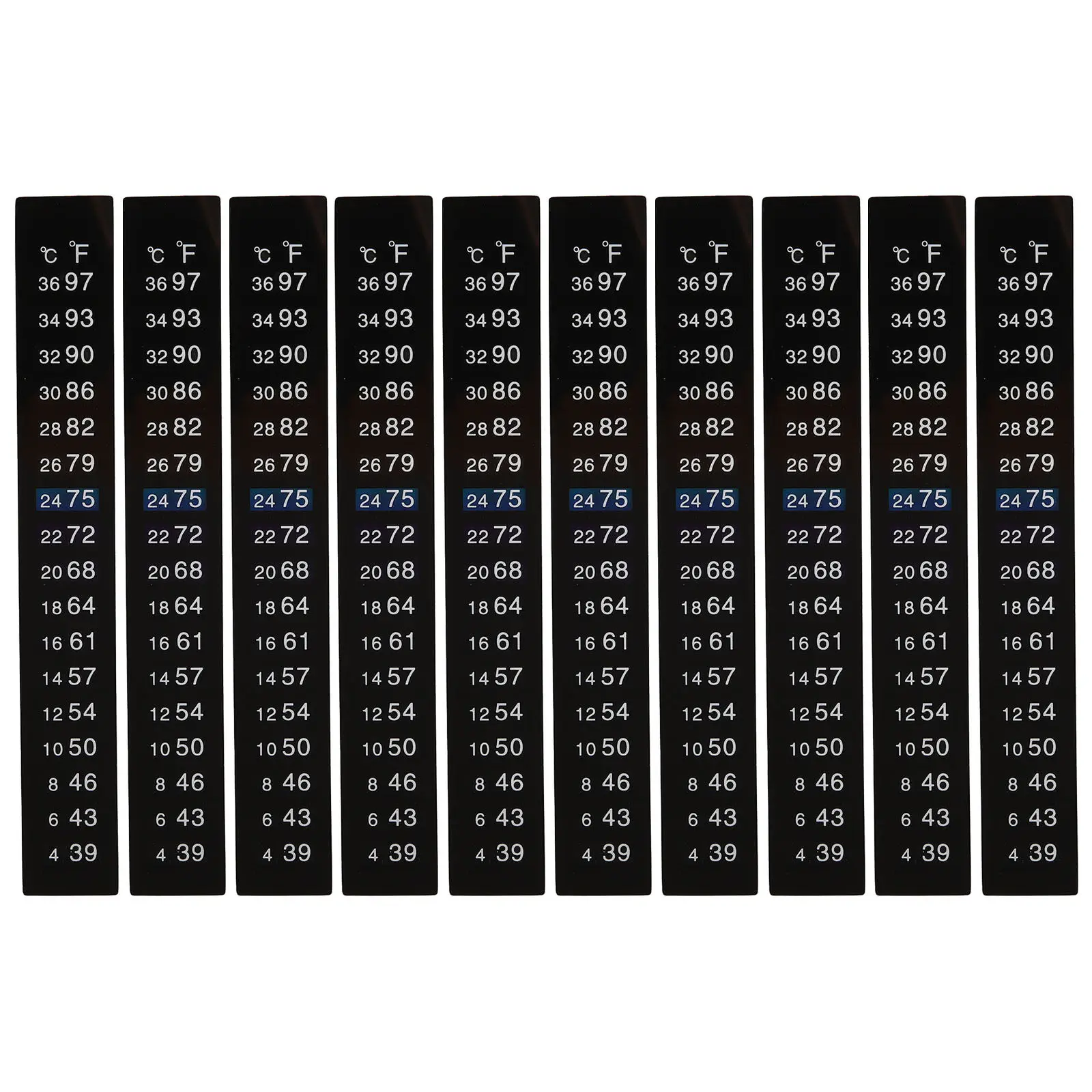 10Pcs Brewing Adhesive Temperature Strips Fermentation Thermometer Sticker Accurate Monitoring for Beer Wine Kombucha Sourdough