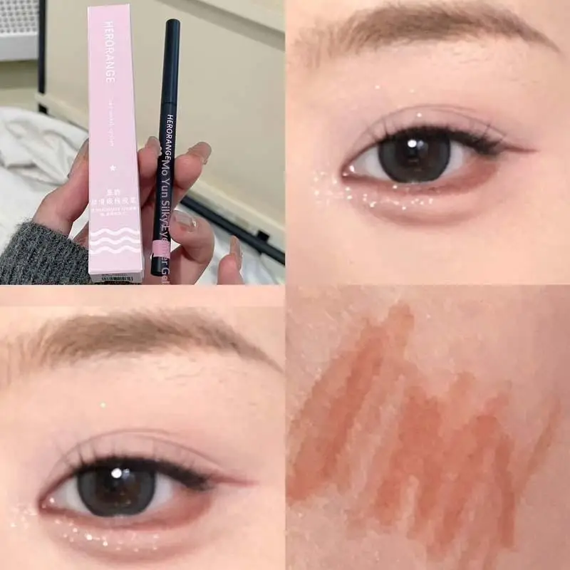 HERORANGE كحل جل قلم رصاص مقاوم للماء طويل الأمد فائق النعومة ماتي قلم تحديد العيون سهل الارتداء عيون ماكياج مستحضرات التجميل