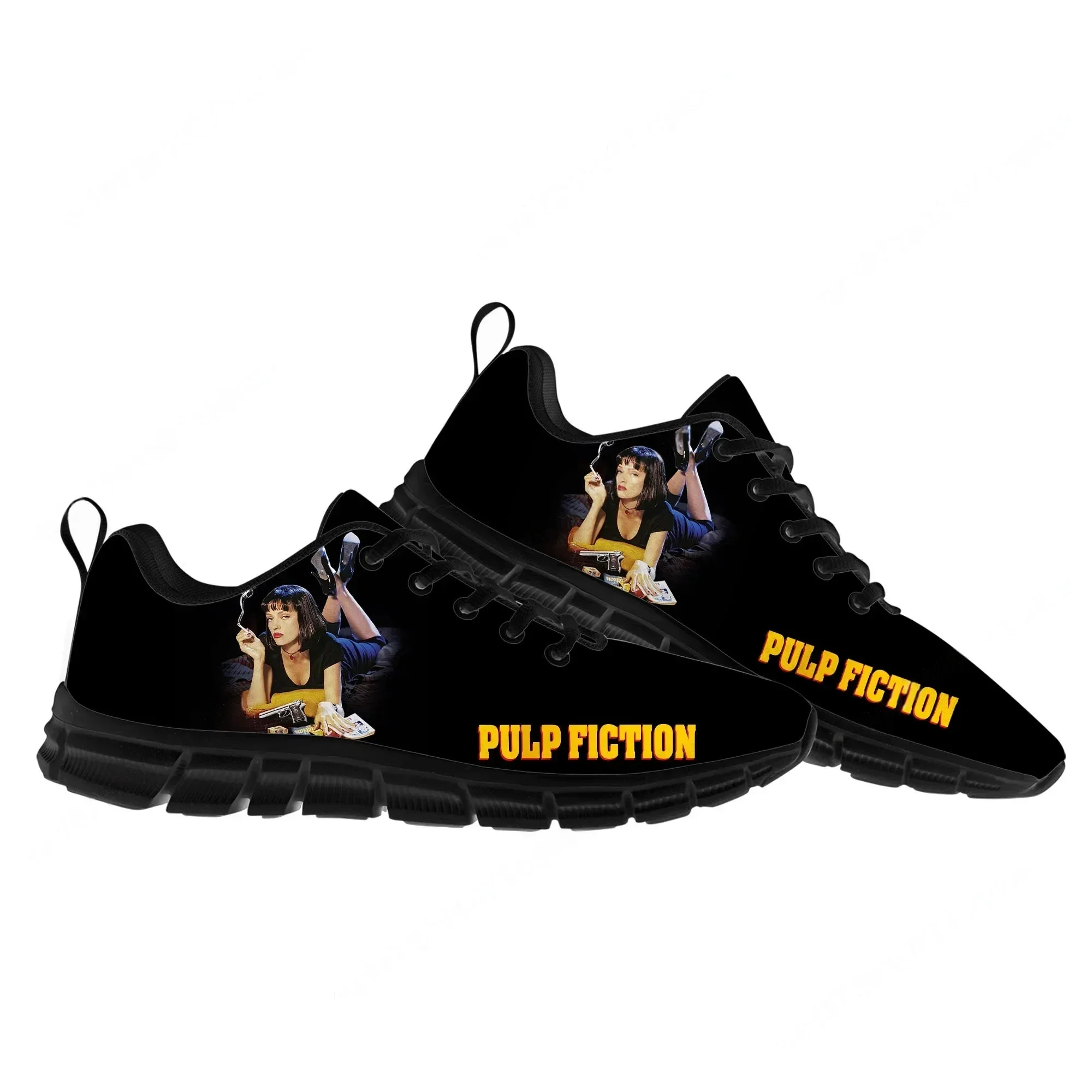 

Кроссовки в стиле фильма «Криминальное чтиво» для мужчин и женщин, парные кроссовки для родителей, индивидуальный дизайн, сделай сам