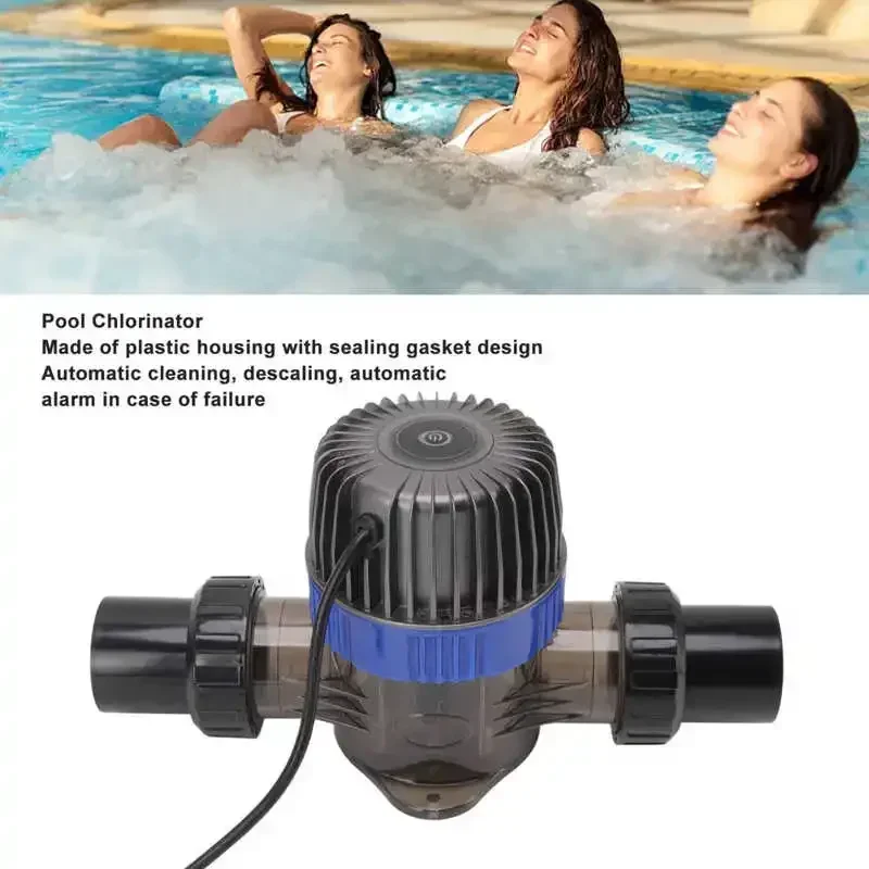 Pool Salt System 2 Gears Intelligent Control Salt Chlorine Generator Cell for SPA Swimming Tank 100‑240V Pool Chlorination Gener