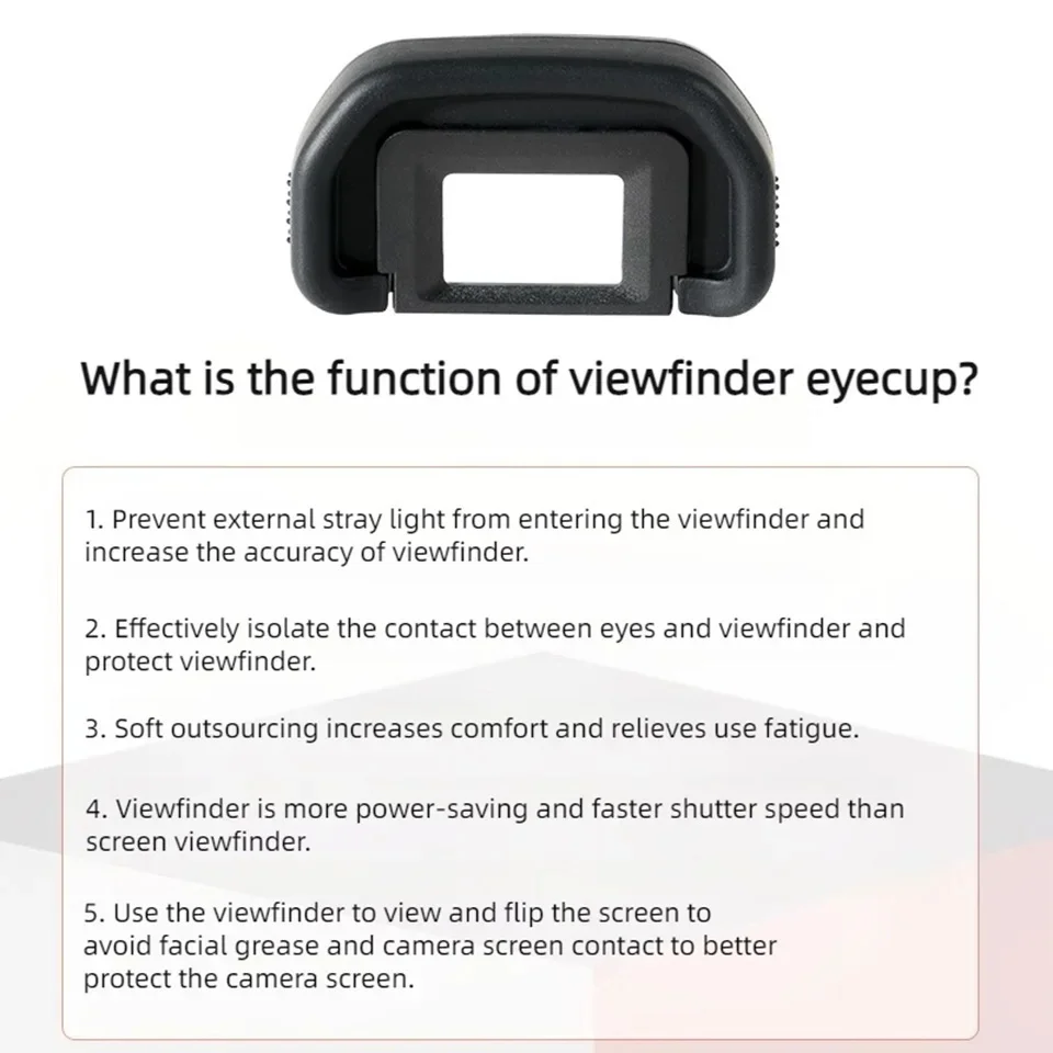 Soft EB Camera Eyecup Viewfinder Protector Cap for Canon 90D 80D 70D 60D 50D 40D 30D 20D 10D 5D 5D2 6D II 6D2 DSLR Accessories - view 2