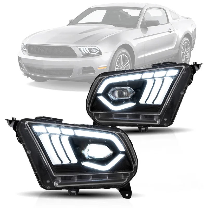 

Factory Full LED Projector Headlights For Ford Mustang Head lights 2010 2011 2012 2013 2014