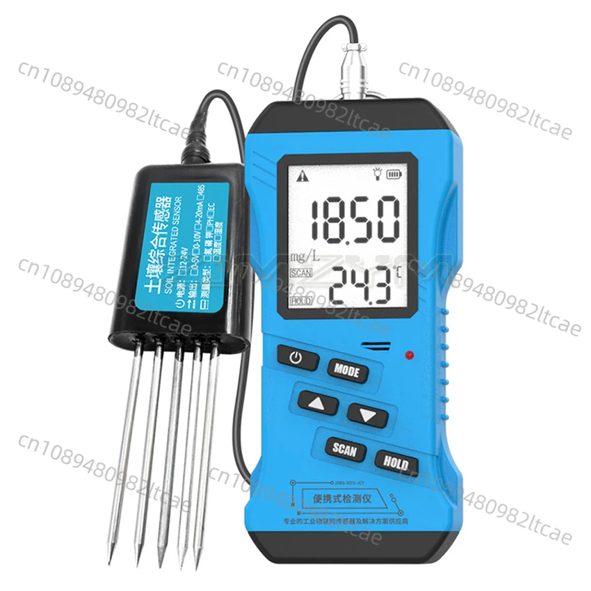 7 in 1 Rapid Soil Tester Meter Nitrogen Phosphorus Potassium N P K PH Humidity Moisture Nutrient Conductivity Tester EC Meter