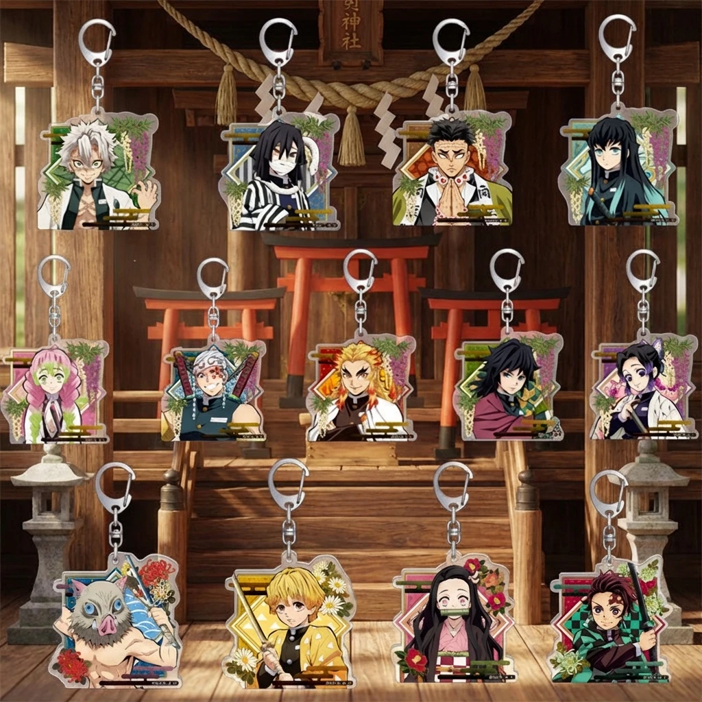 

Брелок «Истребитель демонов» из акрила, аниме-аксессуар, подвеска с Танджиро и Незуко, оптовая продажа, товары для косплея, подарок