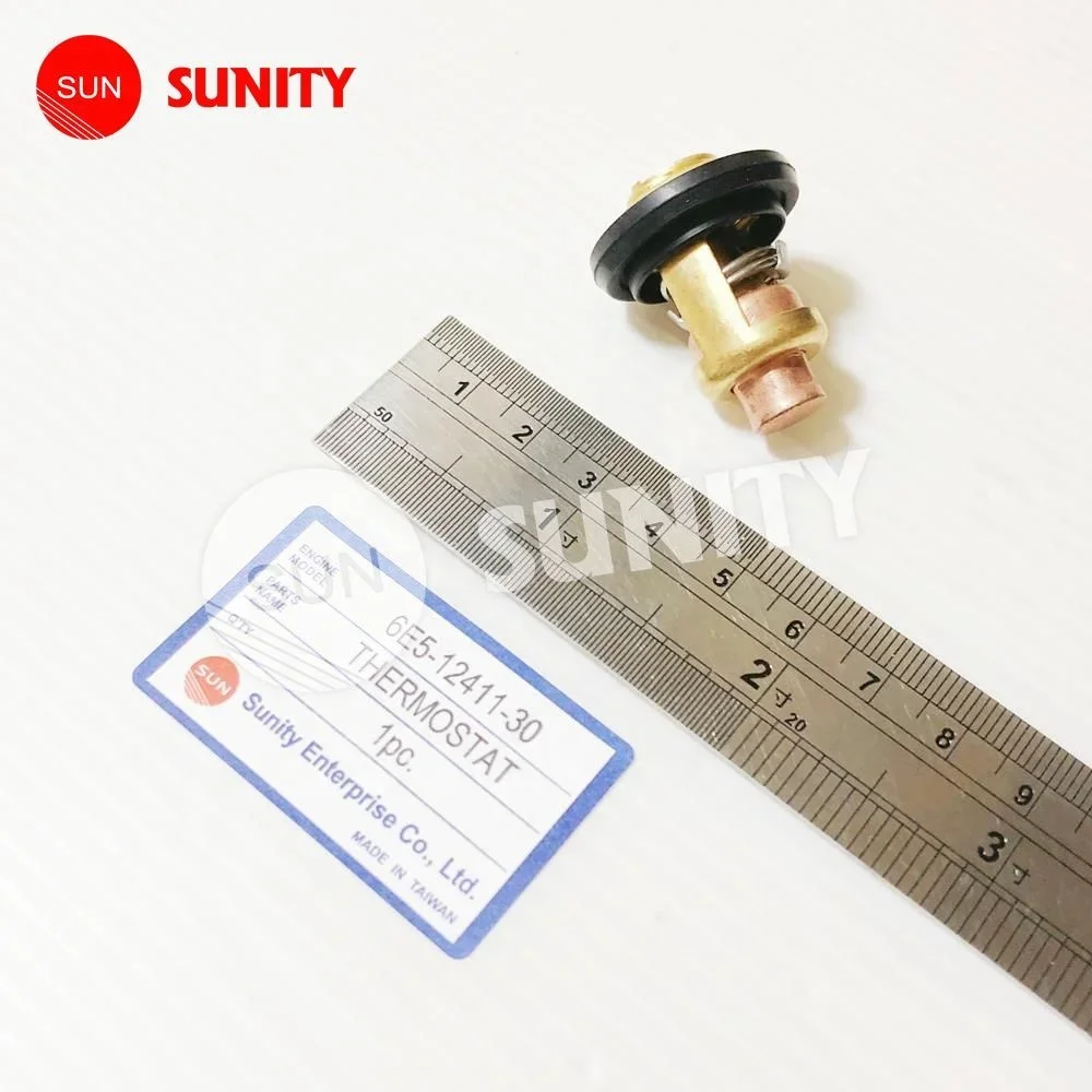 TAIWAN SUNITY 6E5-12411-30-00 Thermostat For YAMAHA Outboard Thermostat E15D 15F 85A 90A E115A-250B