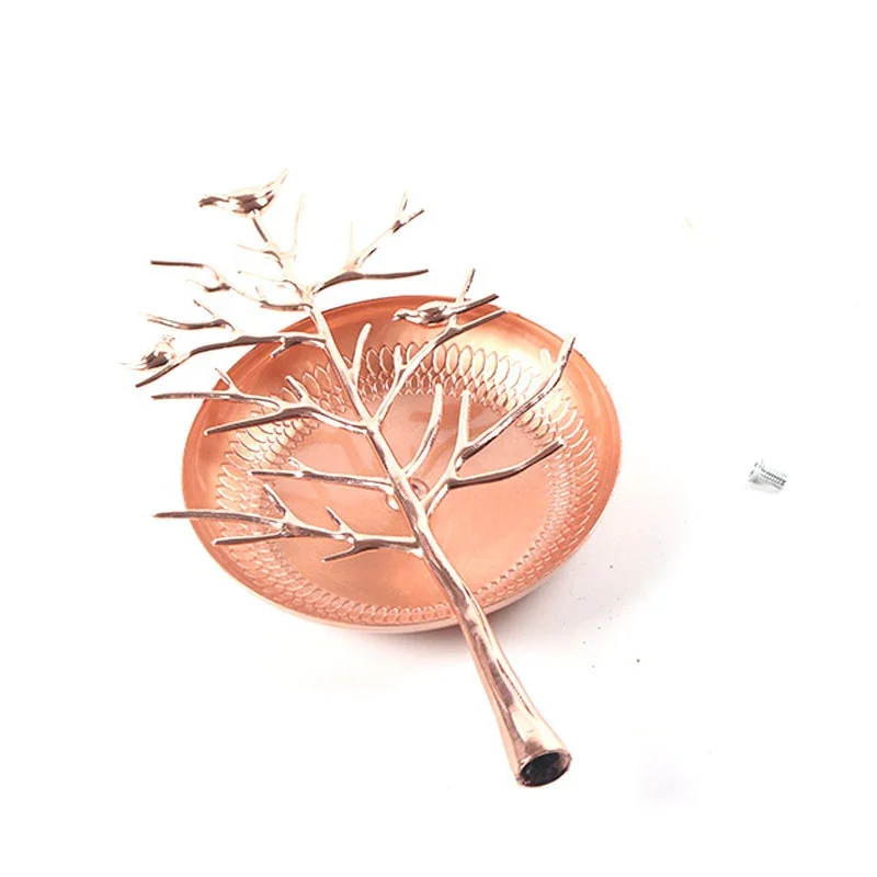 Metal Tree Type Earring Ring Display Stand Rack Jewelry Storage Shelf Bracelet Necklace Watch Jewelry Holder Organizer