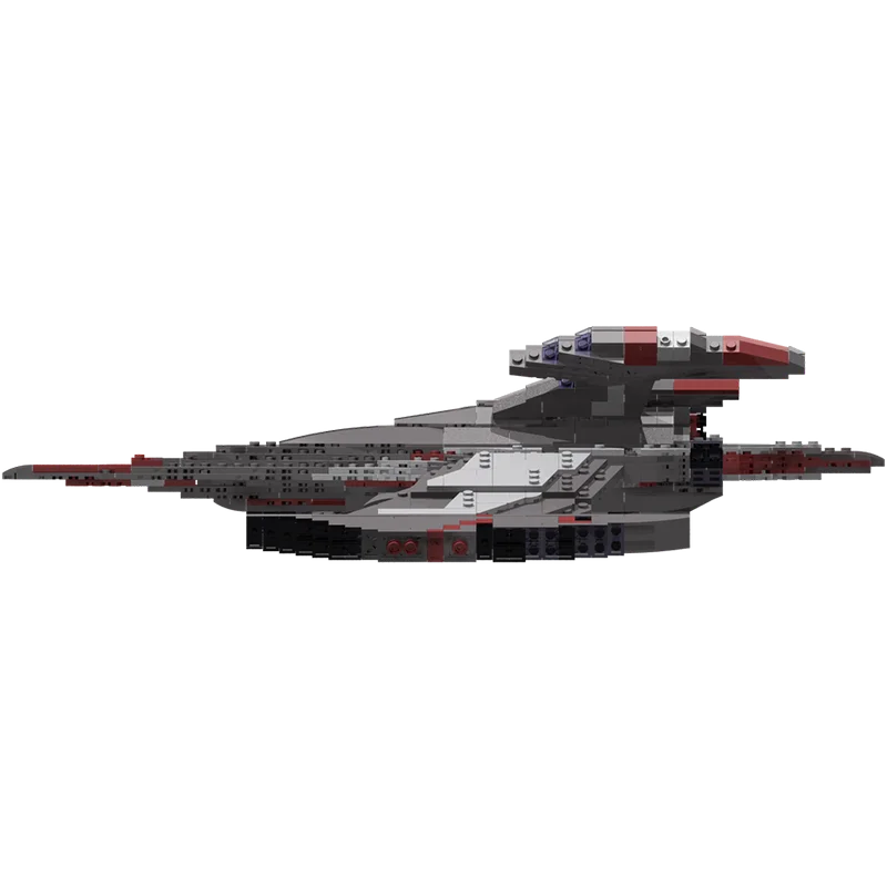 1174pcs MOC Jem Hadar Battlecruiser Smooth Edition Space Model Building Blocks Architecture Toy Christmas Gifts Brick Kids DIY