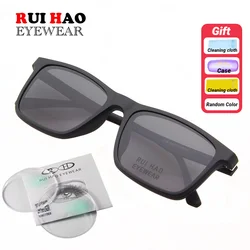 Customize Prescription Eyeglasses and Sunglasses Retro Design Glasses Frame Clip on Sunglasses Polarized Optical Resin Lenses