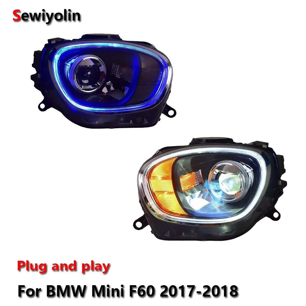 Car LED Headlight Light Assemblies For BMW Mini F60 2017-2018 Auto Fog DRL Brake Turn Signal Lamp Plug and Play