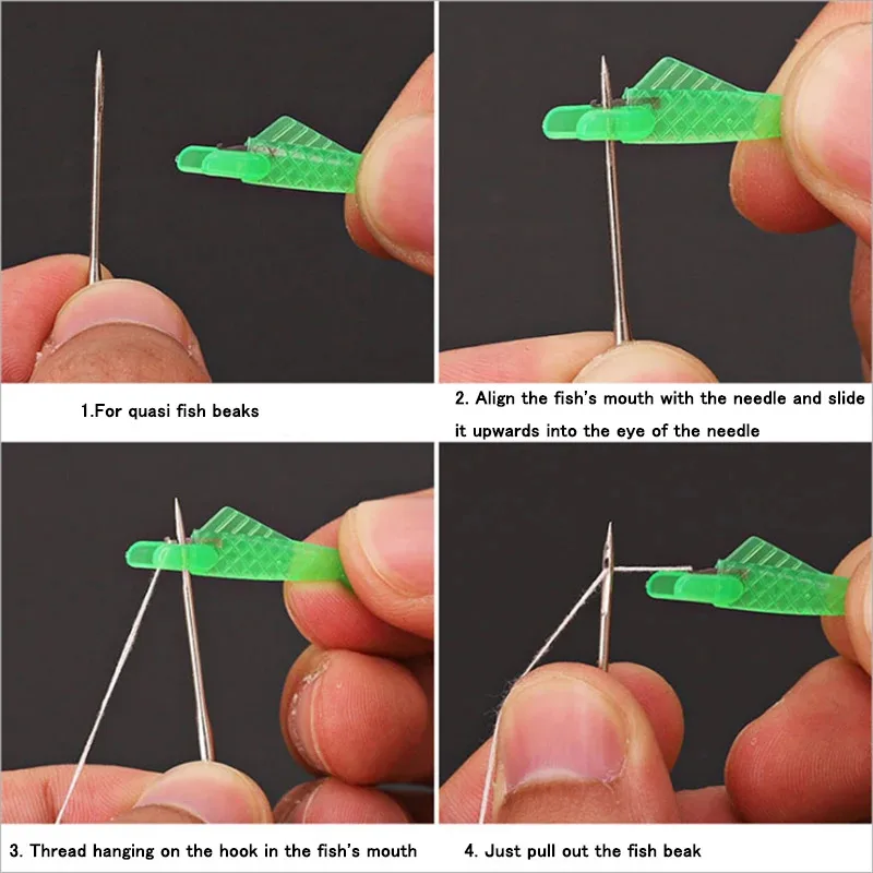 Picture 3: 1-50Pcs Automatic Needle Threader DIY Tool Home Hand Sewing Machine Device Thread Auto Needle Cross Stitch Sewing Accessories