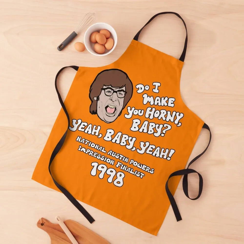 

Austin Powers Impressions Apron Men gift Camping Cleaning Products For Home kitchen utensil Apron